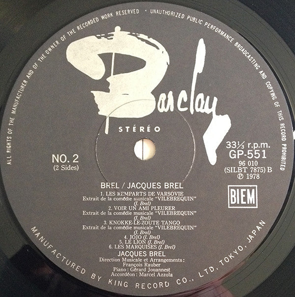 Master Release: Brel by Jacques Brel