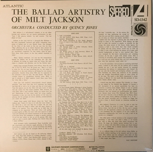 Master Release: The Ballad Artistry Of Milt Jackson by Milt Jackson