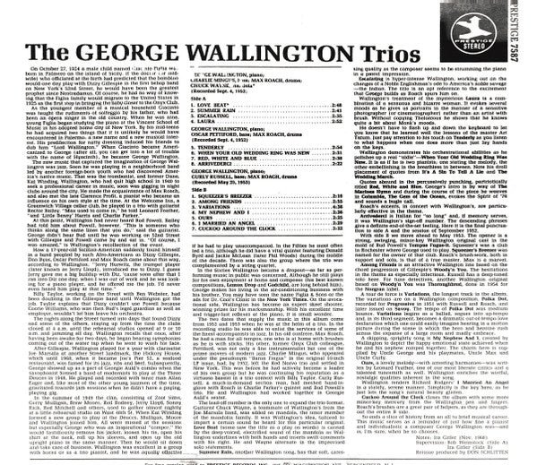 Master Release: The George Wallington Trios by George Wallington