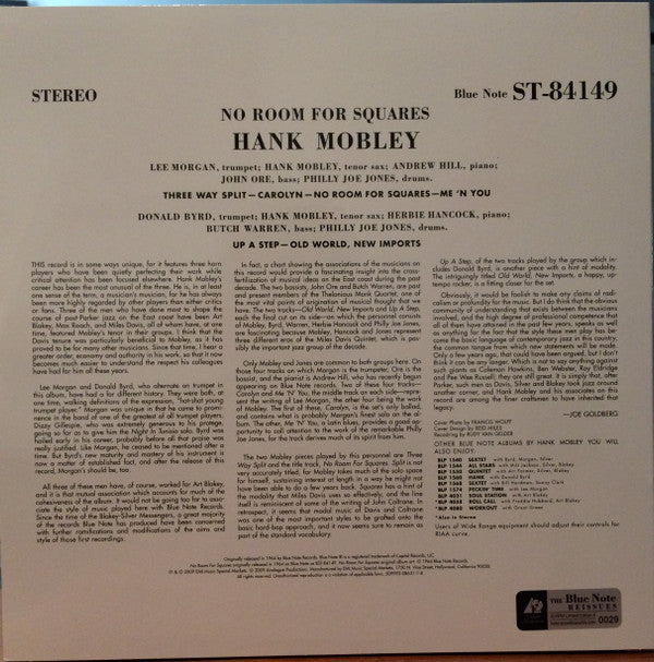 Release: No Room For Squares-Vinyl-US-2009-AP-84149, BST 84149-3205798
