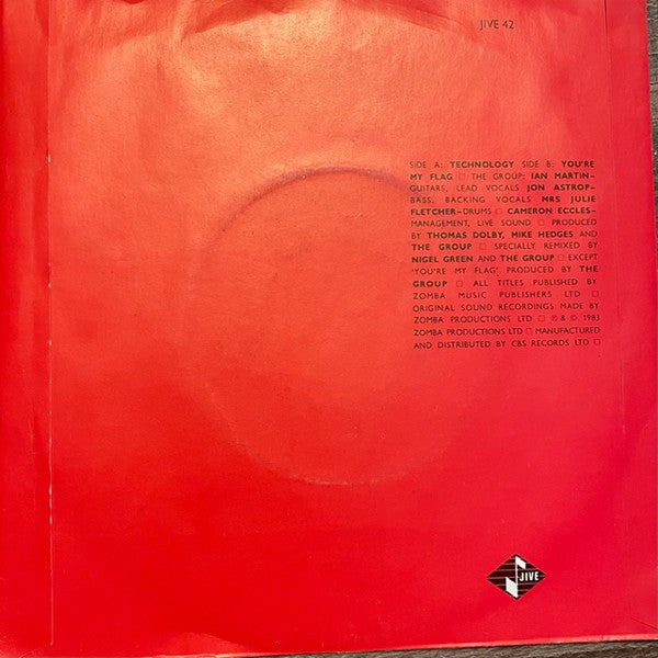 Release: Technology-Vinyl-UK-1983-JIVE 42-5863964