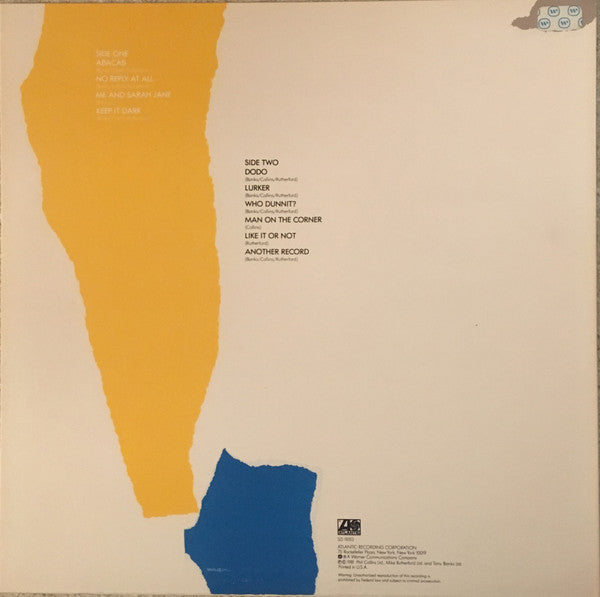 Release: Abacab-Vinyl-US-1981-SD 19313-5428318