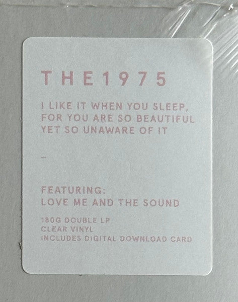 I Like It When You Sleep, For You Are So Beautiful Yet So Unaware Of It