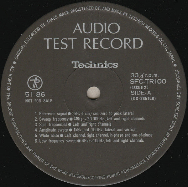 Audio Test Record