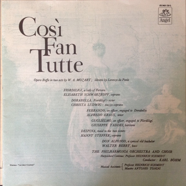 Release: Così Fan Tutte-Vinyl, Box Set-US-1975-(S) 3631 D/L, SDL 3631-8954655