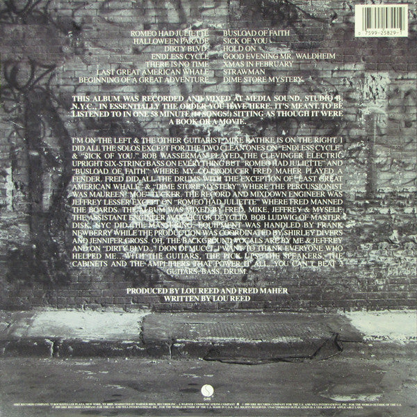 Release: New York-Vinyl-US-1989-1-25829, 9 25829-1-1415493
