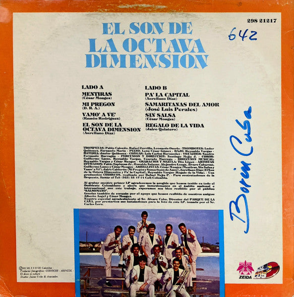 Release: El Son De La Octava Dimensión -Vinyl-Colombia-1988-298 21217, 29821217-8373369