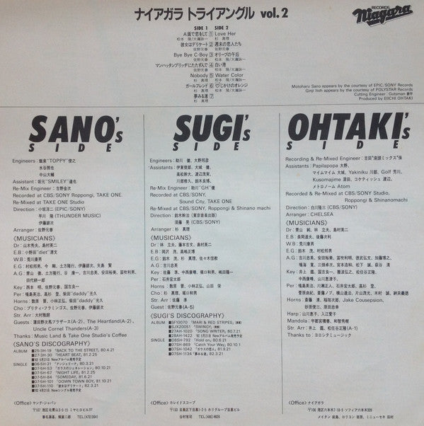 Niagara Triangle Vol.2 = ナイアガラ トライアングル Vol.2