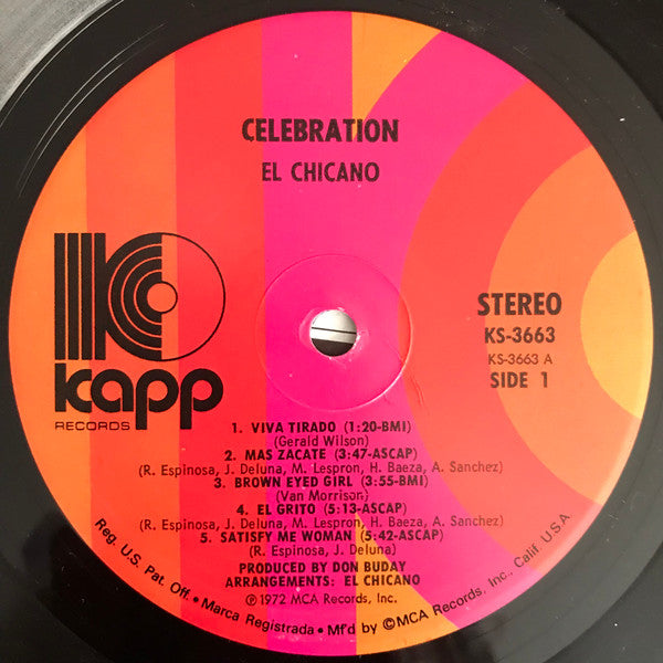 Master Release: Celebration by El Chicano