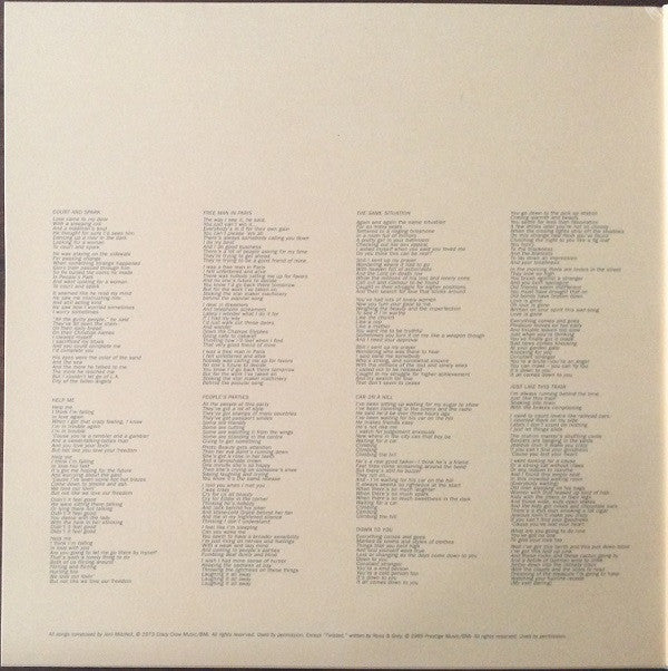 Release: Court And Spark-Vinyl-US-2009-R1 1001, R1 1001-2571043