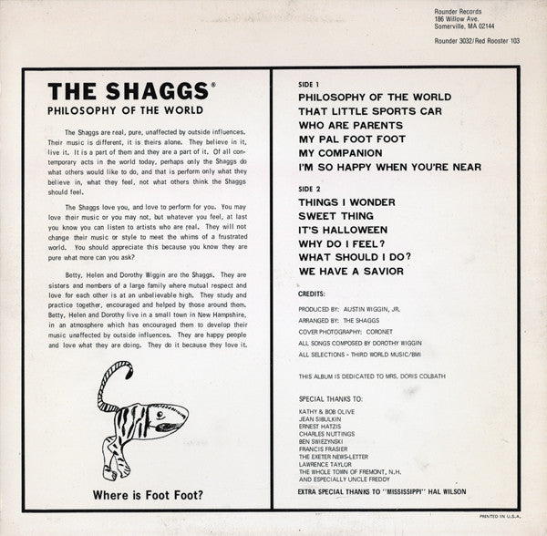 Master Release: Philosophy Of The World by The Shaggs