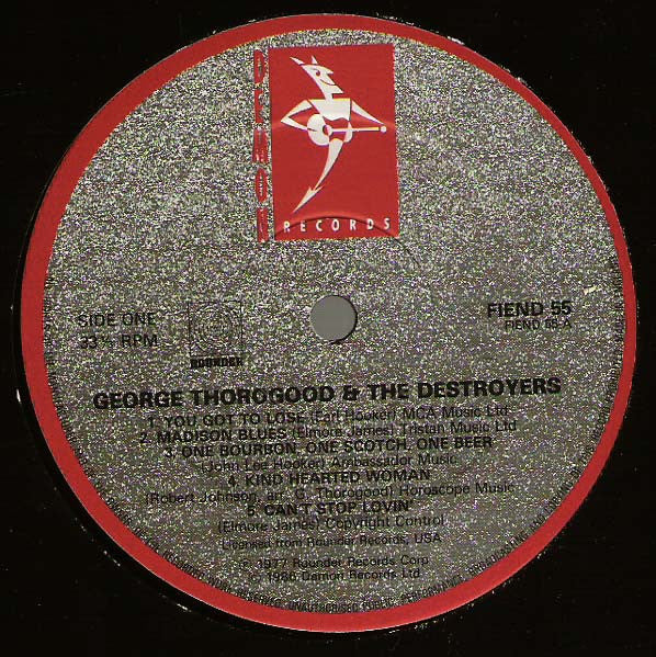 Master Release: George Thorogood And The Destroyers by George Thorogood & The Destroyers