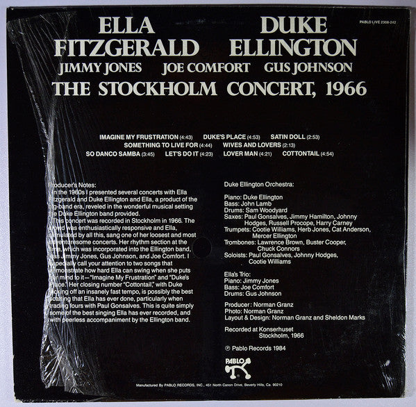 Release: The Stockholm Concert, 1966-Vinyl-US-1984-2308-242-4078230