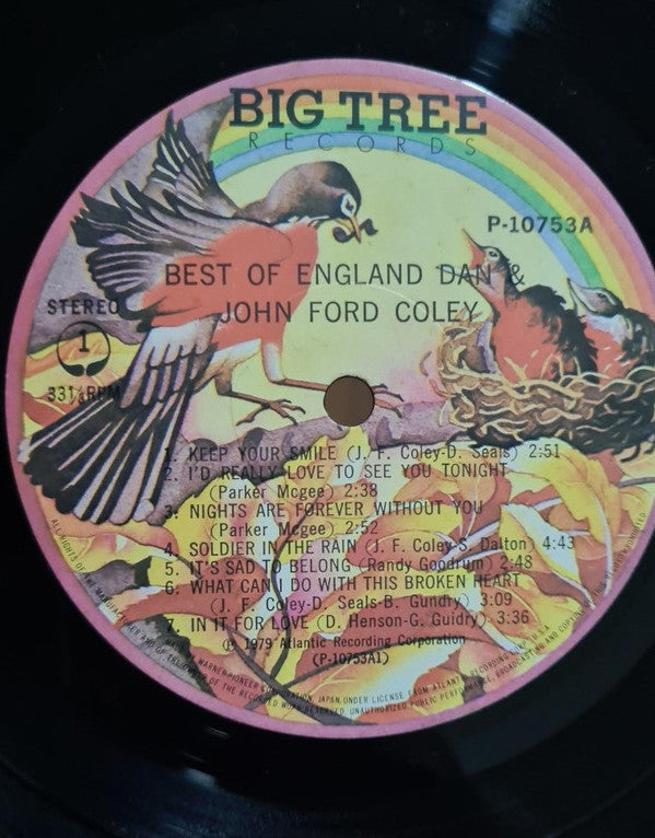 Release: Best Of England Dan & John Ford Coley-Vinyl-Japan-1979-P-10753A-5230320