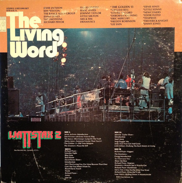 Release: The Living Word (Wattstax 2)-Vinyl-US-1973-STS 2-3018-3822241