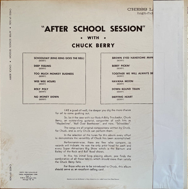Master Release: After School Session by Chuck Berry