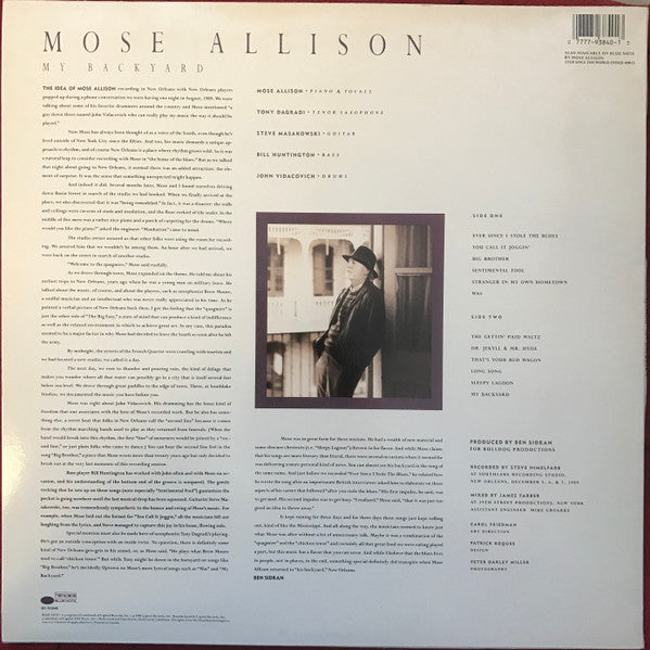Master Release: My Backyard by Mose Allison