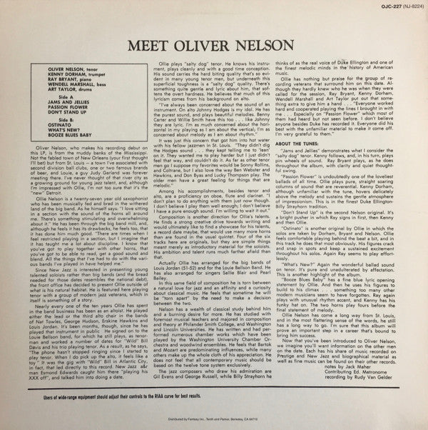 Master Release: Meet Oliver Nelson by Oliver Nelson