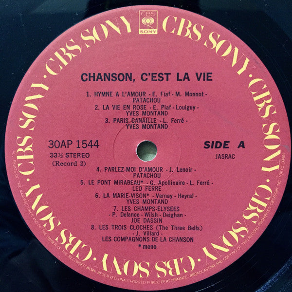 Chanson, C'est La Vie