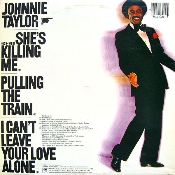 Master Release: She's Killing Me by Johnnie Taylor