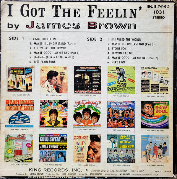 Master Release: I Got The Feelin' by James Brown & The Famous Flames