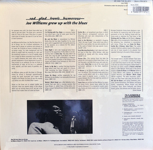 Release: Me And The Blues-Vinyl-Germany-2004-LSP 2879, RCA 2879-3857052