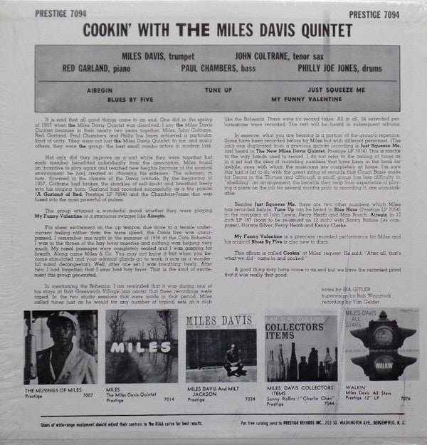 Cookin' With The Miles Davis Quintet