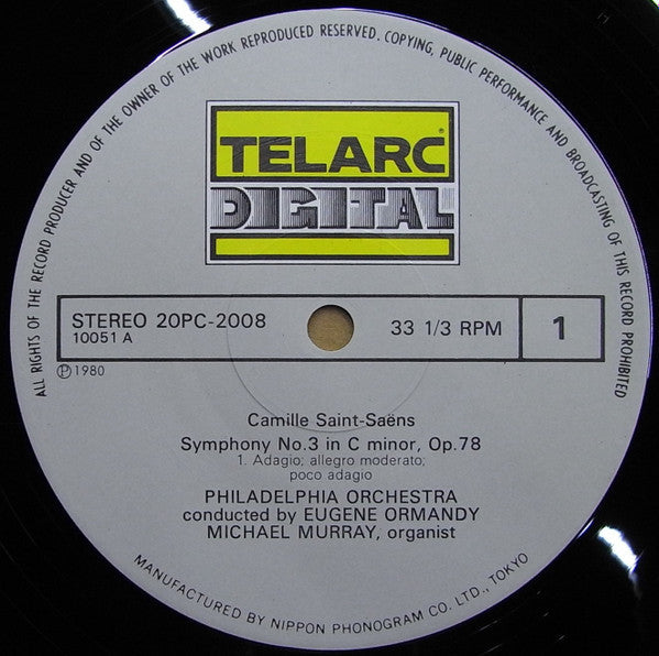 Release: Symphony No. 3 In C Minor, Op. 78 "Organ"-Vinyl-Japan-1980-20PC-2008, DG-10051-8890861