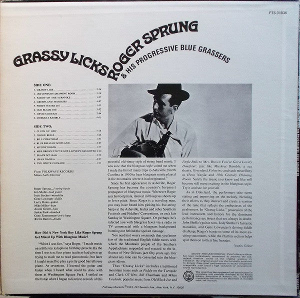 Release: Grassy Licks-Vinyl-US-1973-FTS 31036-4791281