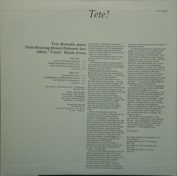 Release: Tete!-Vinyl-Japan-1975-RJ-7111-7686557