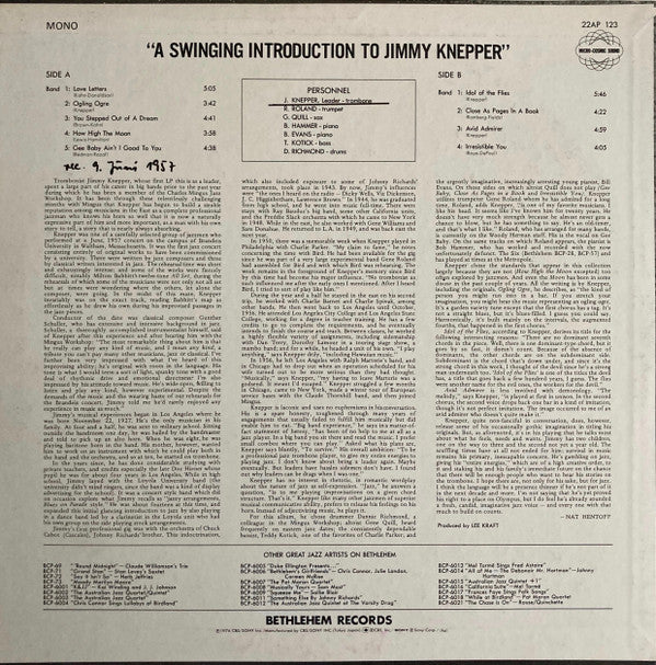 A Swinging Introduction To Jimmy Knepper