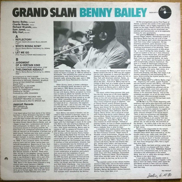 Release: Grand Slam-Vinyl-Denmark-1979-Jazzcraft 8-6228362