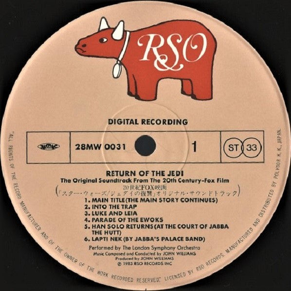 Star Wars : Return Of The Jedi (The Original Motion Picture Soundtrack)