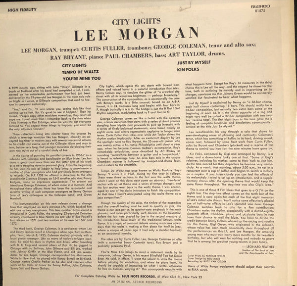 Release: City Lights-Vinyl-US-1973-BST 81575-6843356
