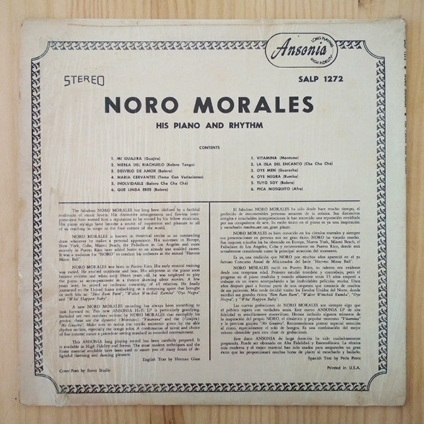 Release: His Piano And Rhythm-Vinyl-US-None-SALP 1272-6076349