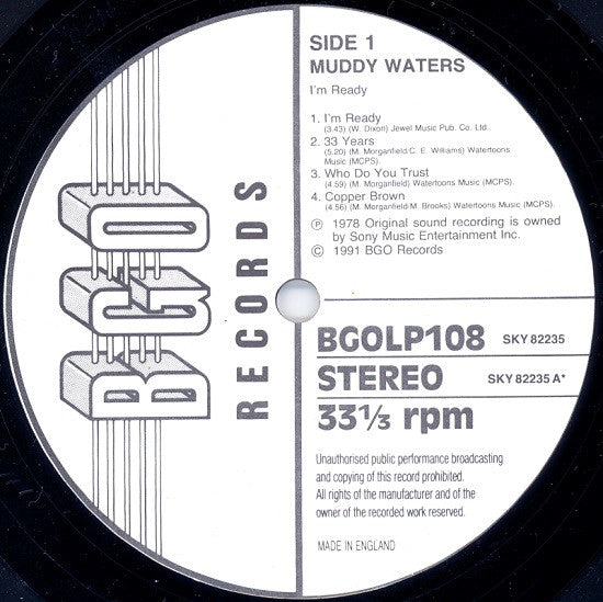 Master Release: I'm Ready by Muddy Waters