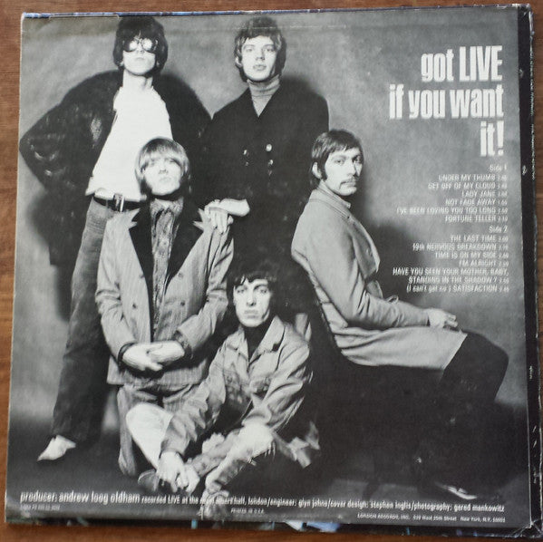 Release: Got Live If You Want It!-Vinyl-US-1966-LL 3493, LL - 3493-3778741