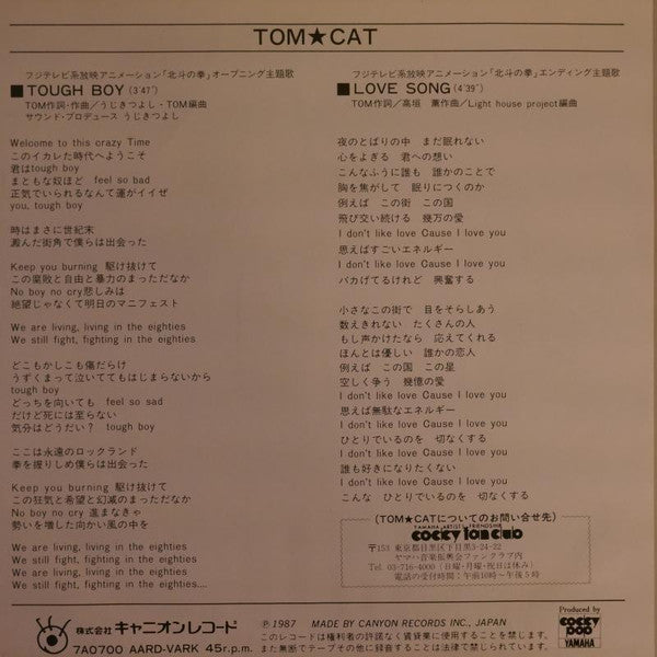Release: Tough Boy-Vinyl-Japan-1987-7A0700-2881275
