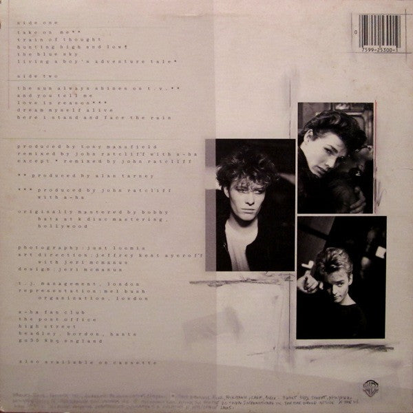 Release: Hunting High And Low-Vinyl-US-1985-1-25300, 9 25300-1-6281186