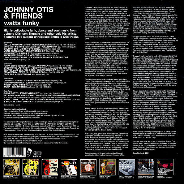 Master Release: Watts Funky by Johnny Otis & Friends