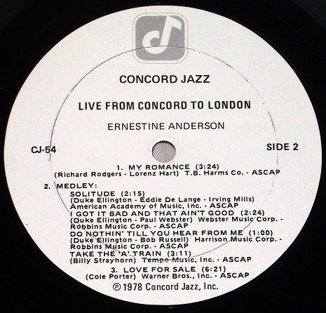 Live From Concord To London