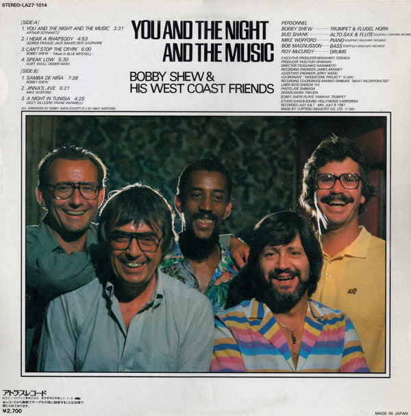 Master Release: You And The Night And The Music by Bobby Shew & His West Coast Friends