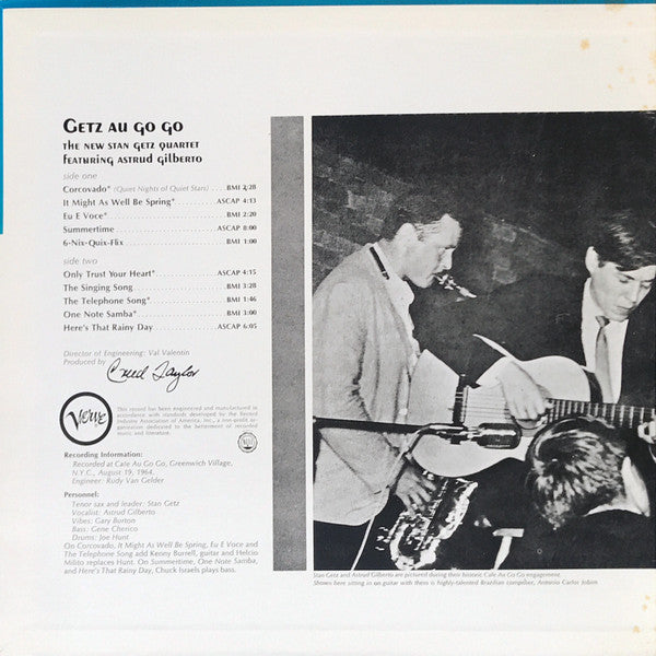 Release: Getz Au Go Go-Vinyl-Japan-1981-UMV 2075-3342249