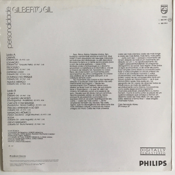 Master Release: Personalidade by Gilberto Gil