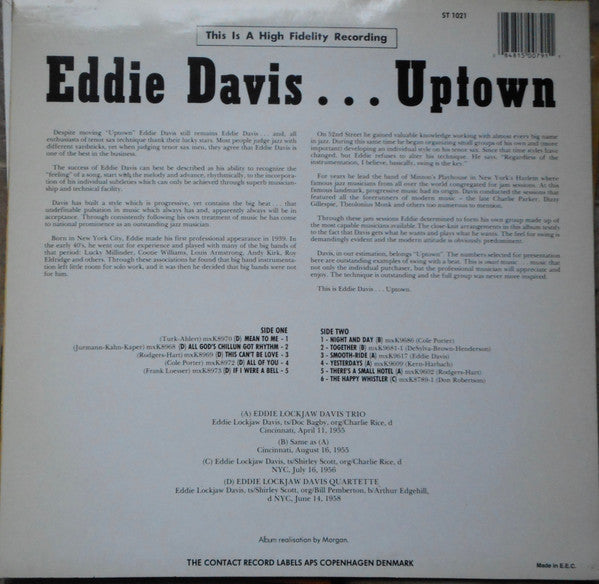 Master Release: Uptown by Eddie "Lockjaw" Davis