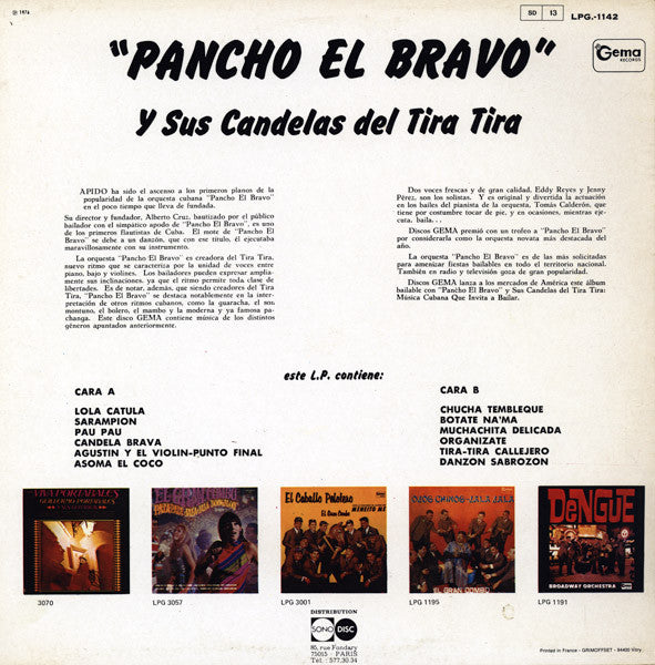 Release: Charangas, Pachangas Y Danzones-Vinyl-France-None-LPG 1142, LPG-1142, LPG.-1142-4525605