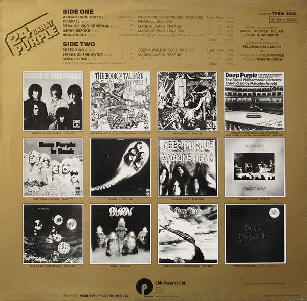 Release: 24 Carat Purple-Vinyl-UK-1975-TPSM 2002, 0C 054 o 96424-1345085