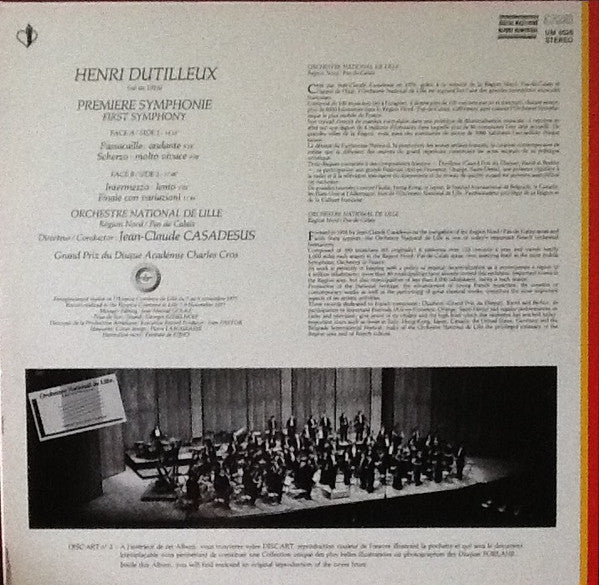 Master Release: Première Symphonie by Henri Dutilleux