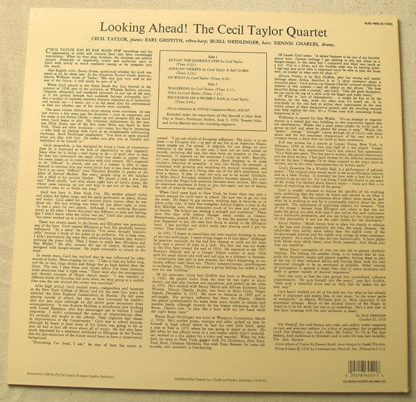 Release: Looking Ahead!-Vinyl-US-1990-OJC-452, S-7562-3845597
