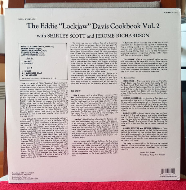 Master Release: The Eddie "Lockjaw" Davis Cookbook Volume II by Eddie "Lockjaw" Davis